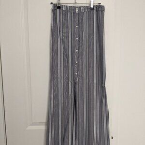 Hollister Front Split Button Long Skirt